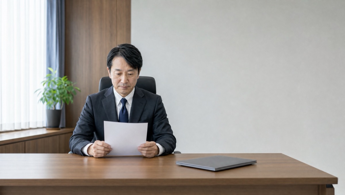 複数病院のパンフレットを並べて整理する机のイメージ